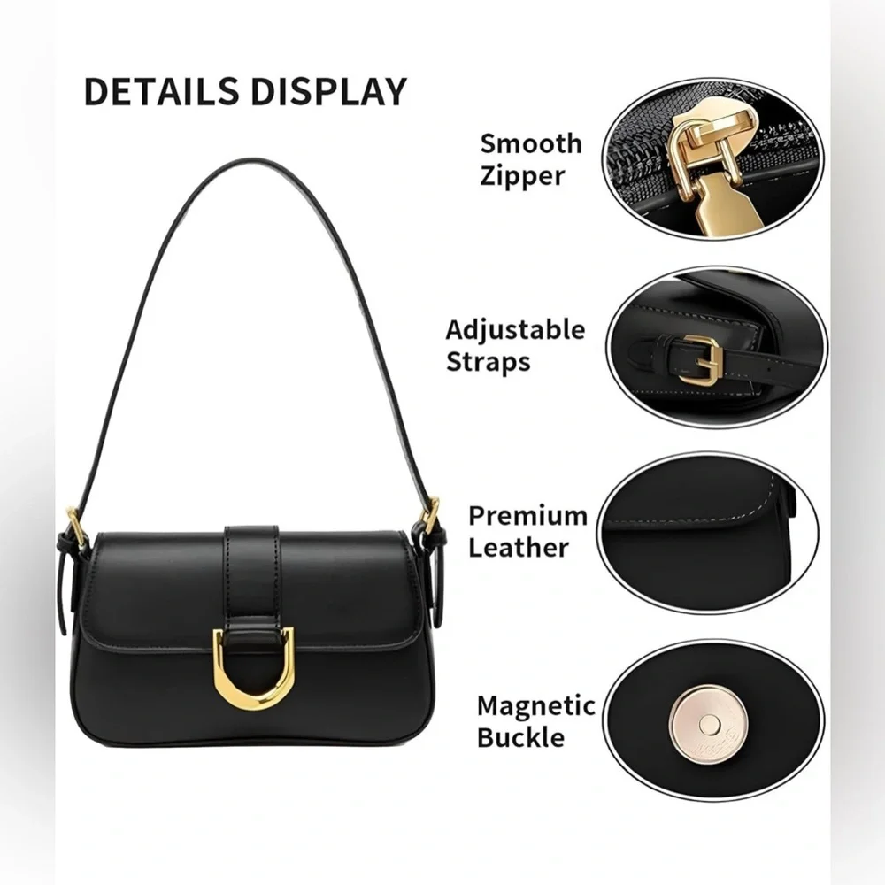 Y2K Black Mini Shoulder Bag